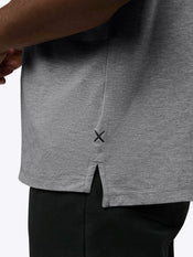 AO Split-Hem Tee | Heather Grey Signature-fit PYCA Pro®