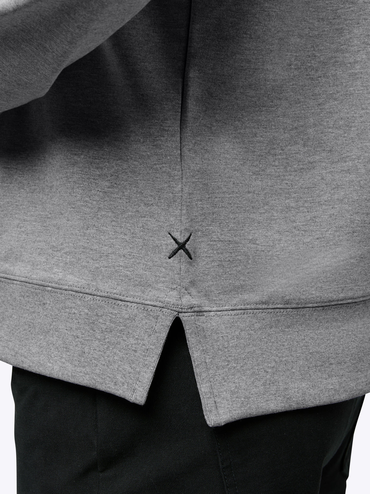 Hyperloop Pullover Split-Hem | Heather Grey Signature-fit