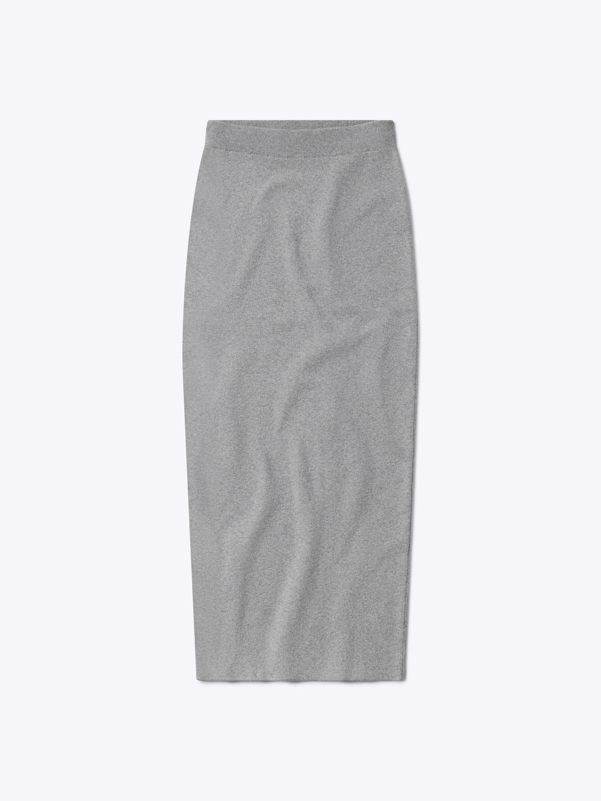 Soho Knit Midi Skirt | Heather Grey Form-fitting