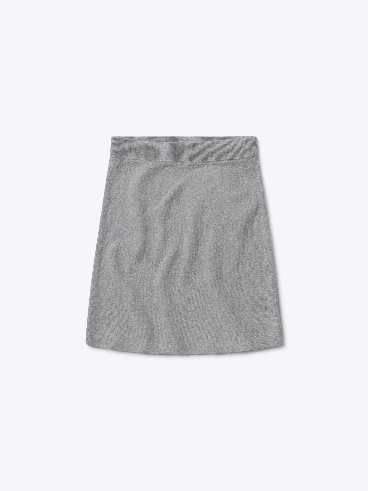 Soho Knit Mini Skirt | Heather Grey Form-fitting
