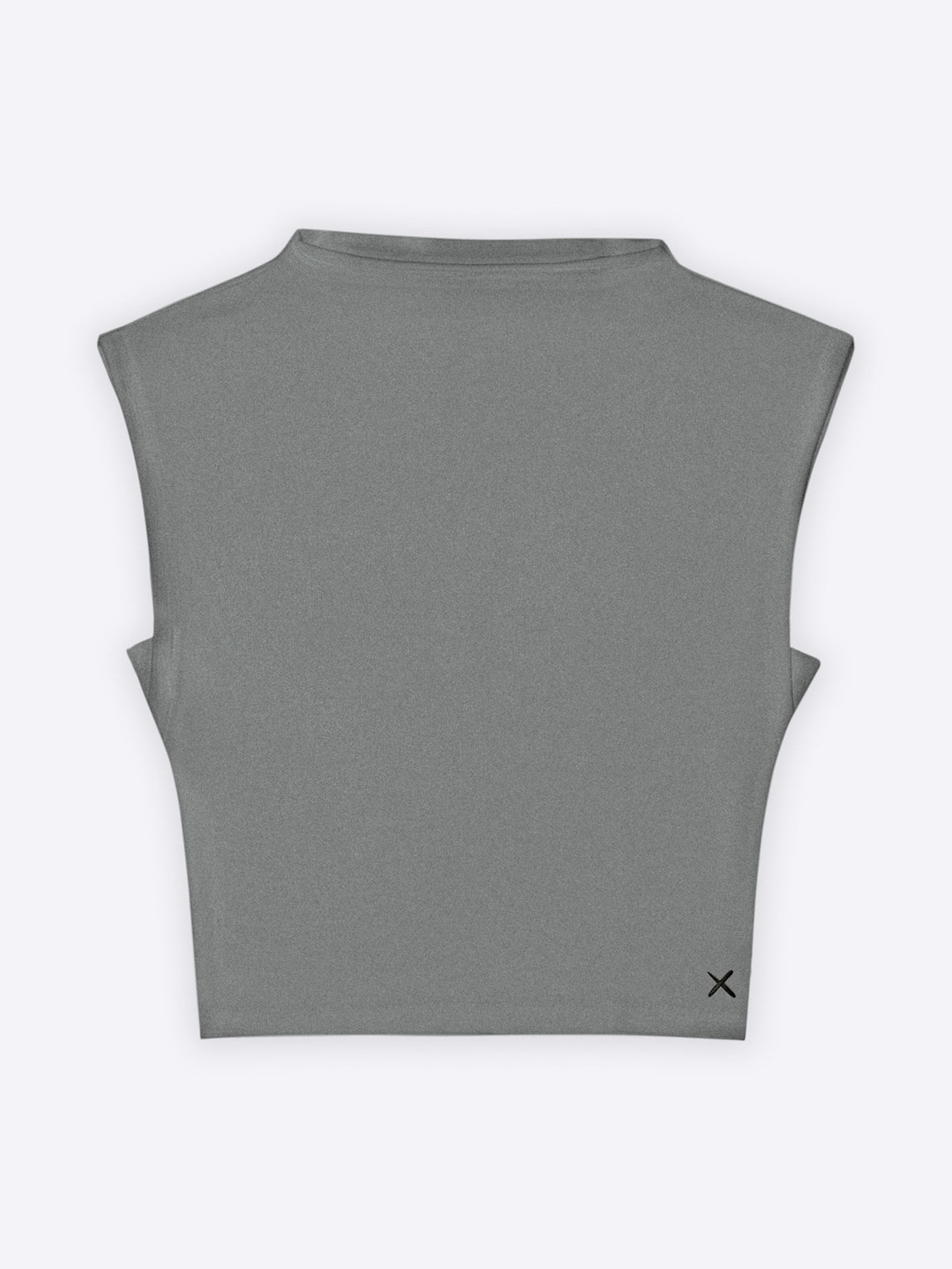 Sleeveless Tomboy Tee | Heather Grey Slim-fit Tomboy-Cotton™