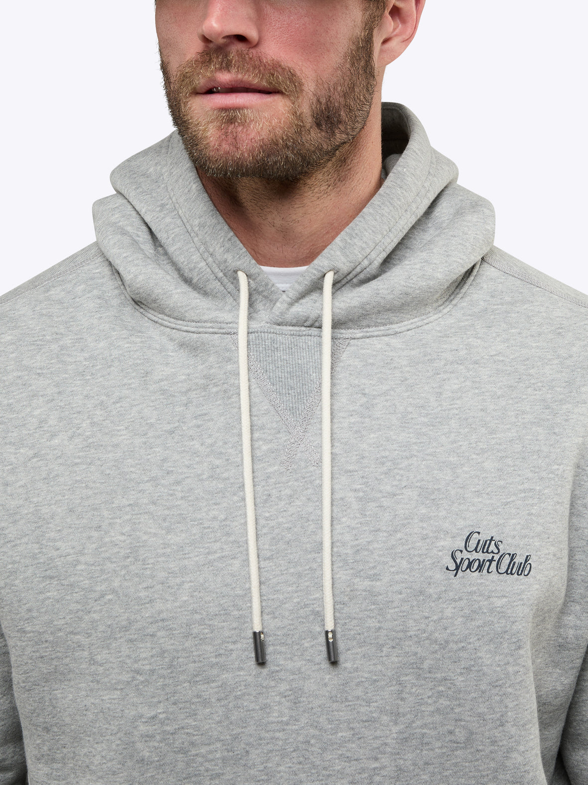 Sport Club Hoodie | Heather Grey Classic-Fit
