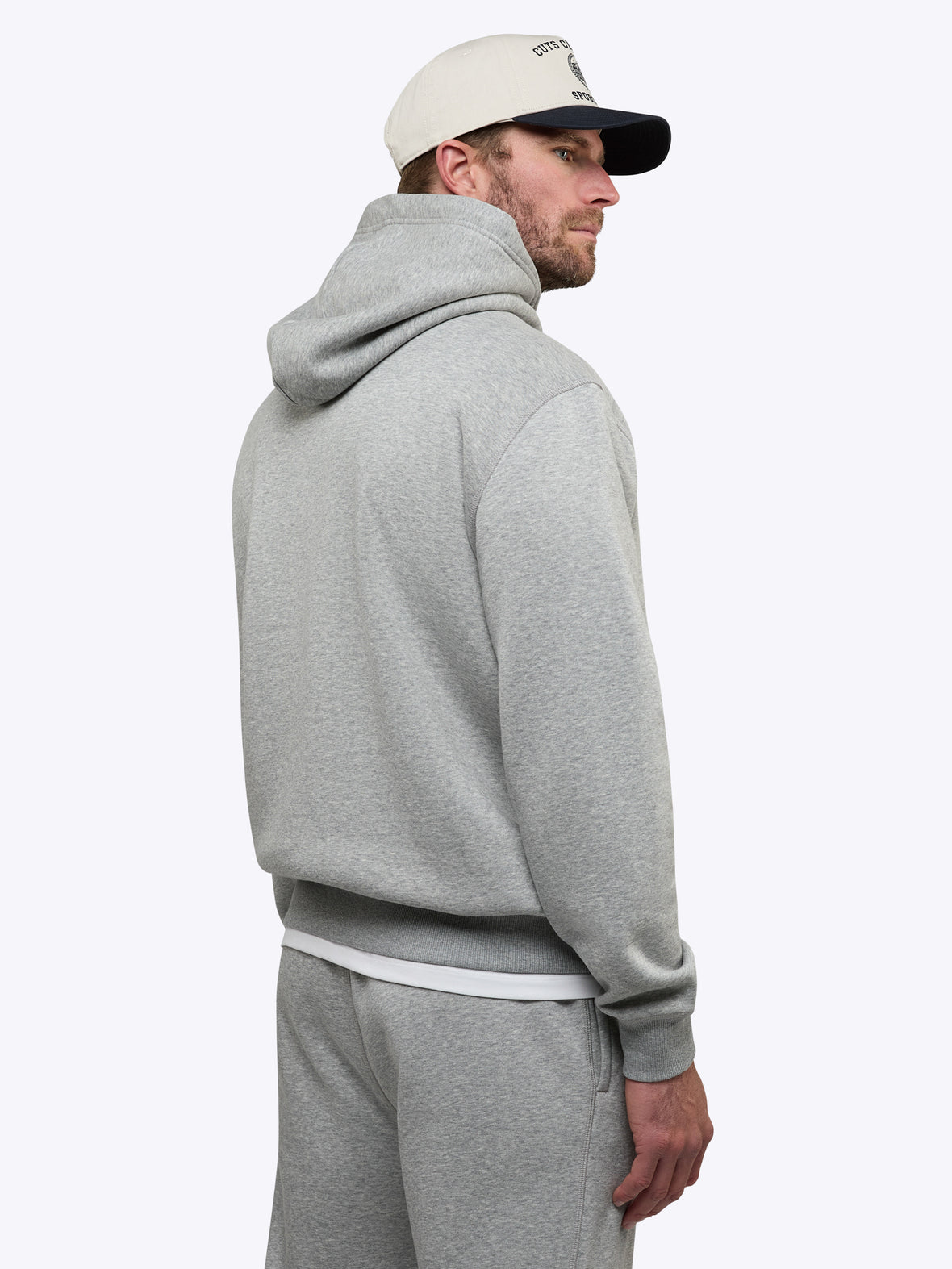Sport Club Hoodie | Heather Grey Classic-Fit
