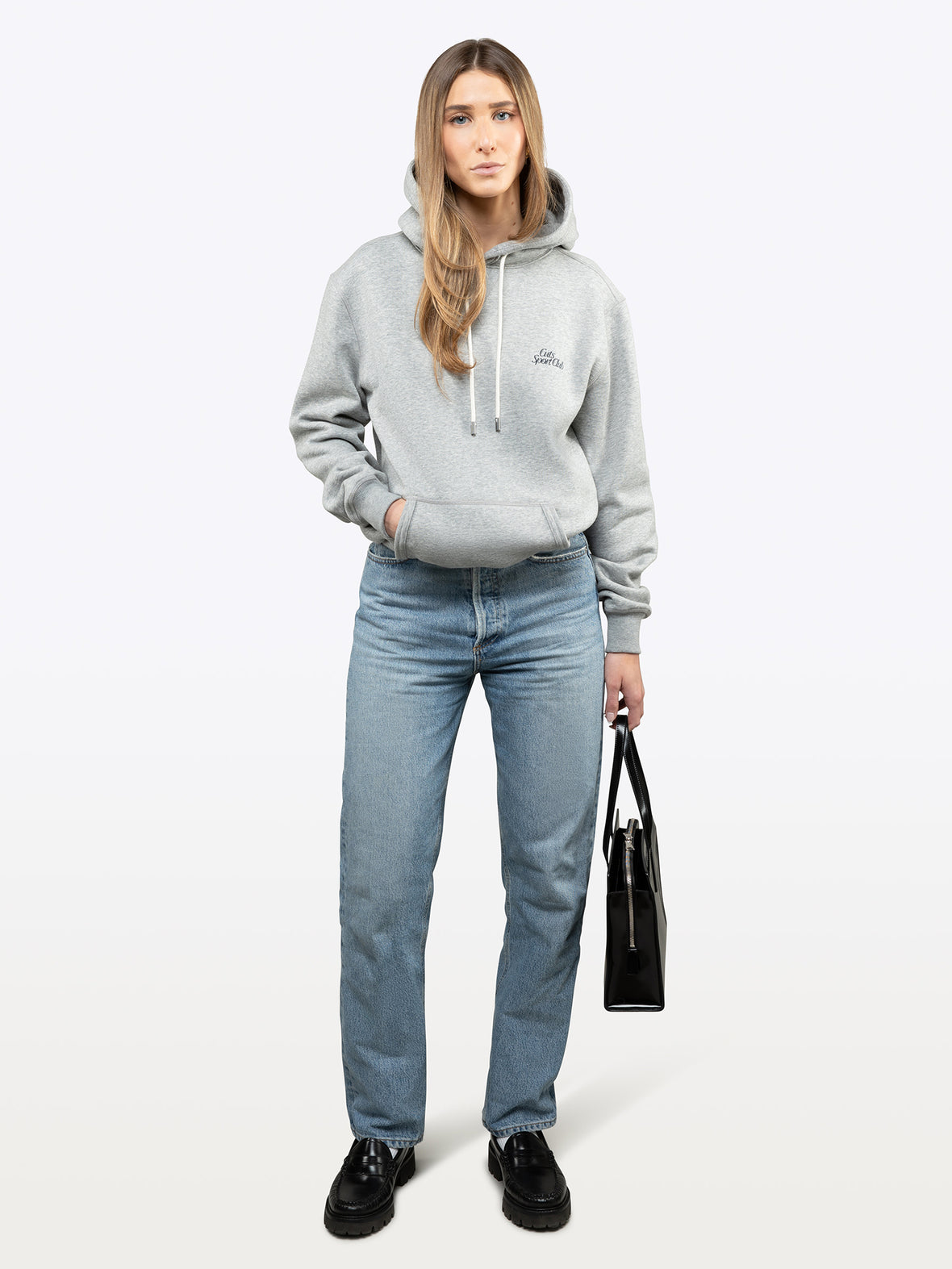 Sport Club Hoodie | Heather Grey Classic-Fit