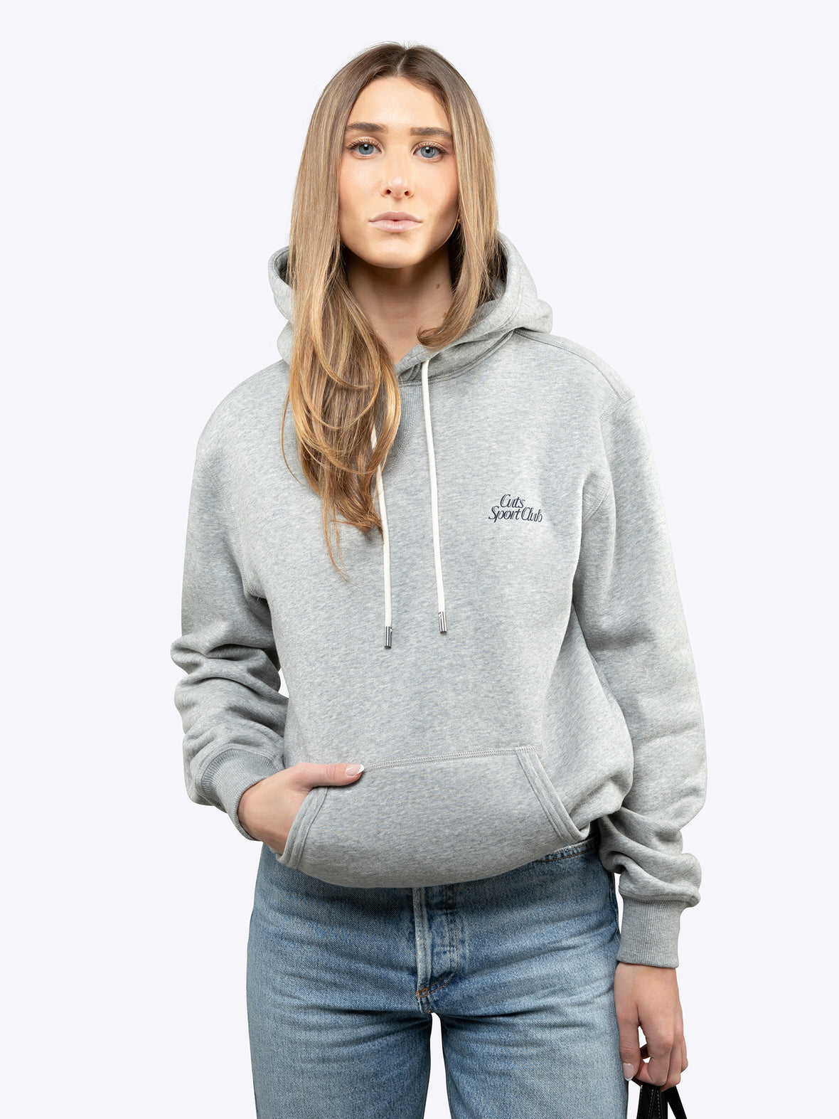 Sport Club Hoodie | Heather Grey Classic-Fit