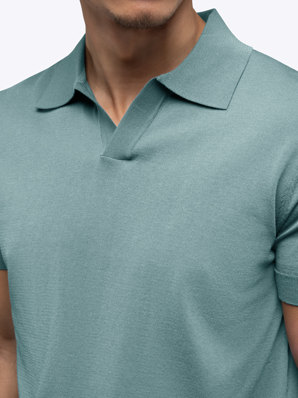 Riviera Knit Polo | Isle Blue Signature-Fit