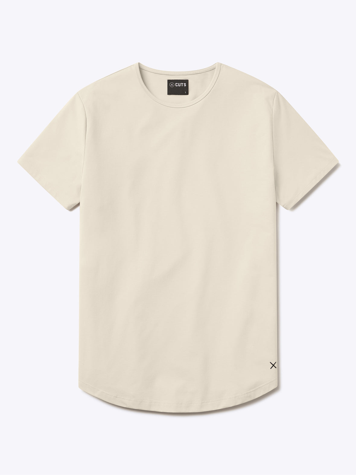 AO Curve-Hem Tee | Ivory Signature-fit PYCA Pro®