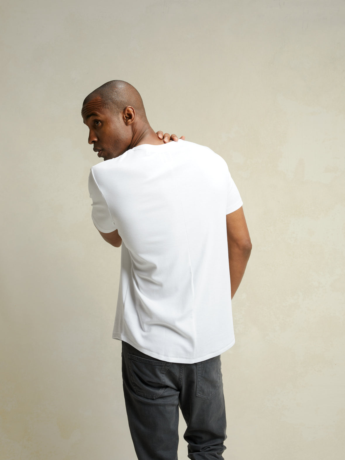 Interknit Pima Cotton Tee | White Signature-Fit