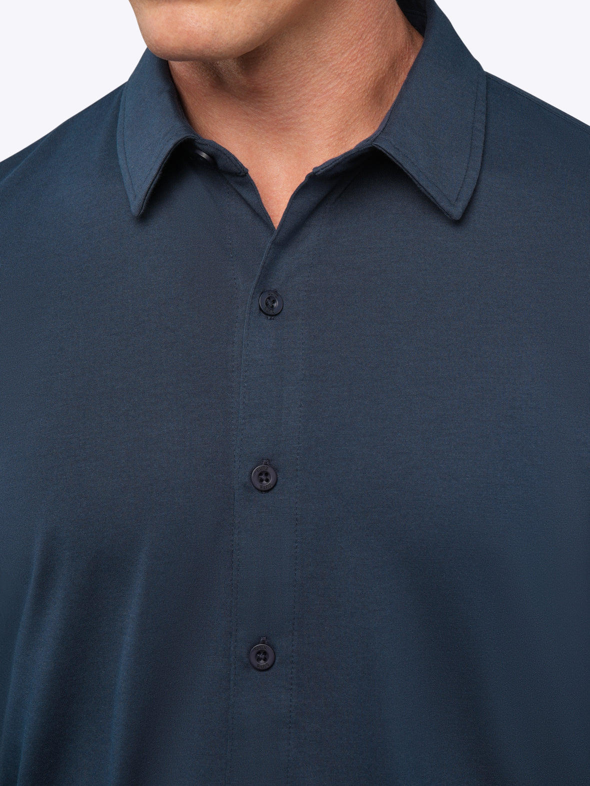 AO Long Sleeve Button Up | Pacific Blue Signature-Fit PYCA Pro®