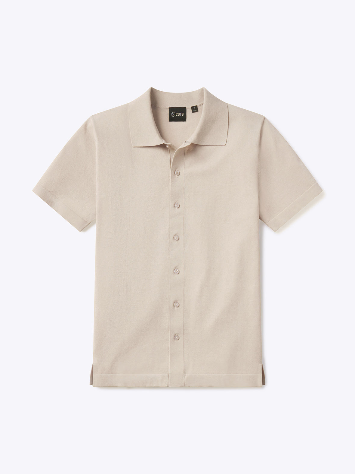 Riviera Knit Button Up | Sand Dune Signature-Fit