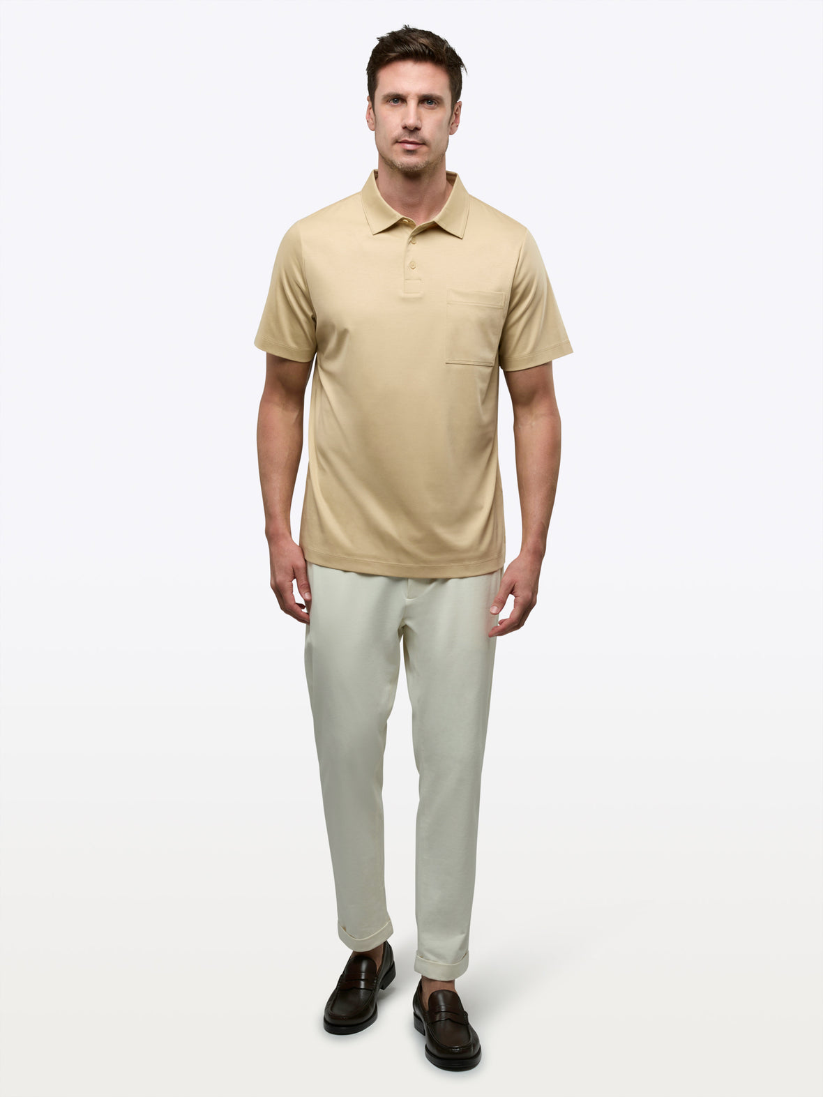 Soho Interlock Polo | Linen Classic-fit