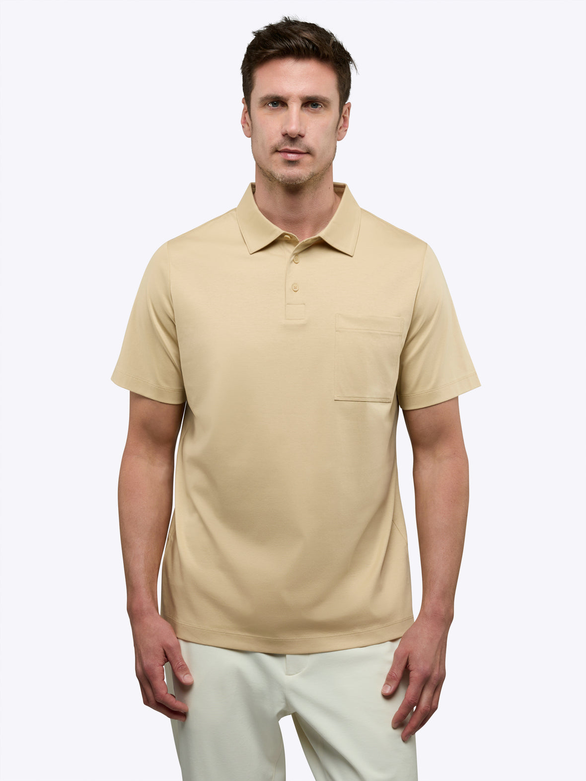Soho Interlock Polo | Linen Classic-fit