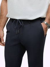 SoHo Trouser | Marine Navy Classic-fit
