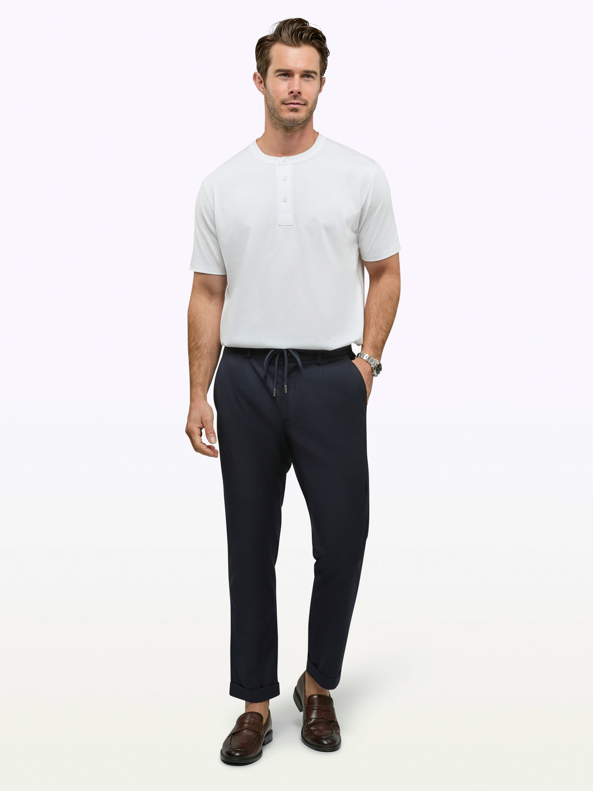 SoHo Trouser | Marine Navy Classic-fit