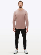 AO Long Sleeve Curve-Hem Tee | Mountain Mist Signature-fit PYCA Pro®