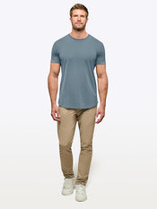 AO Curve-Hem Tee | Naples Blue Signature-Fit PYCA Pro®