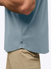AO Curve-Hem Tee | Naples Blue Signature-Fit PYCA Pro®