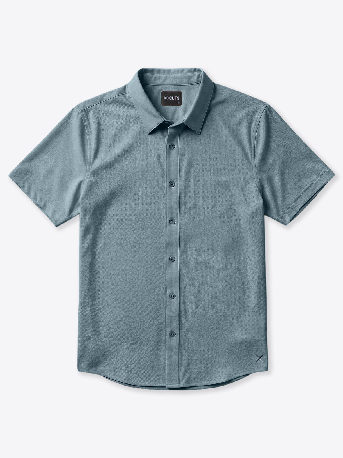 Crossover Button Up | Naples Blue Signature Fit