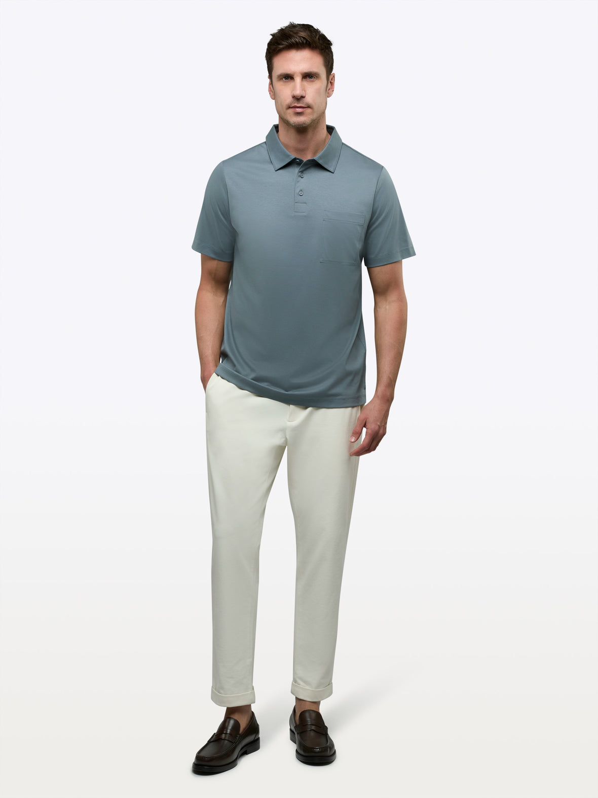 Soho Interlock Polo | Naples Blue Classic-fit