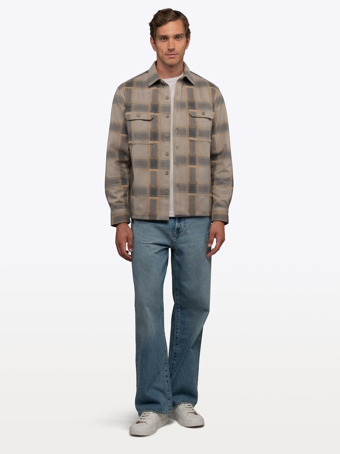 District Heavyweight Overshirt | Nimbus Plaid Classic-Fit