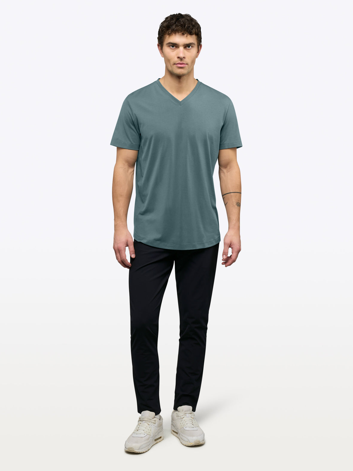 AO V-Neck Curve-Hem Tee | North Atlantic Signature-Fit PYCA Pro®