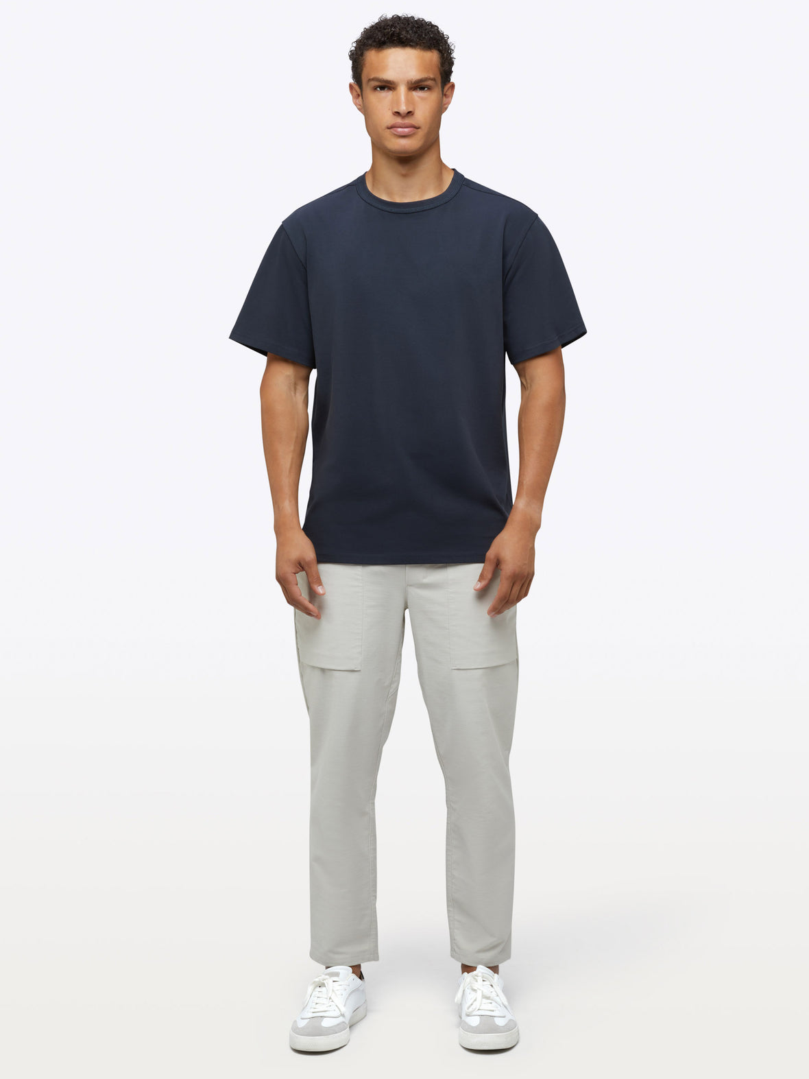 Overtime Oversized Tee | Obsidian Relaxed-Fit