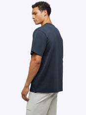 Overtime Oversized Tee | Obsidian Relaxed-Fit