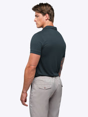 SoHo Ribbed Polo | Obsidian Signature-Fit