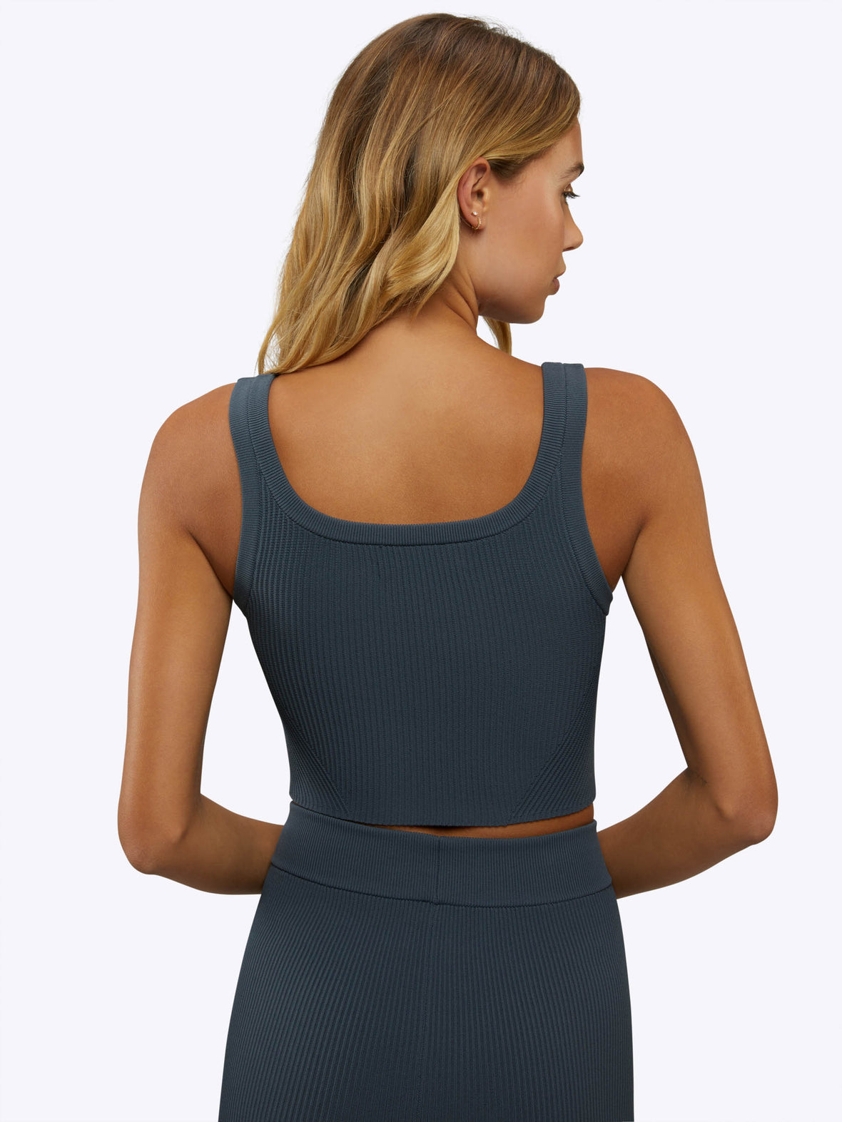 Coreflex™ Tank Cropped | Ocean Storm Form-Fitting