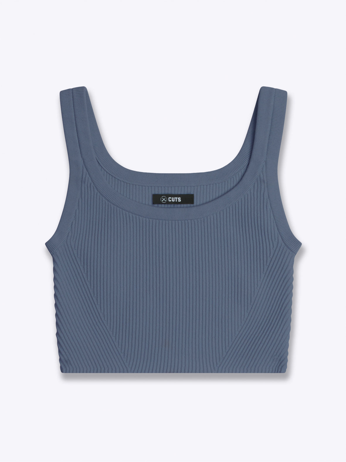 Coreflex™ Tank Cropped | Ocean Storm Form-Fitting