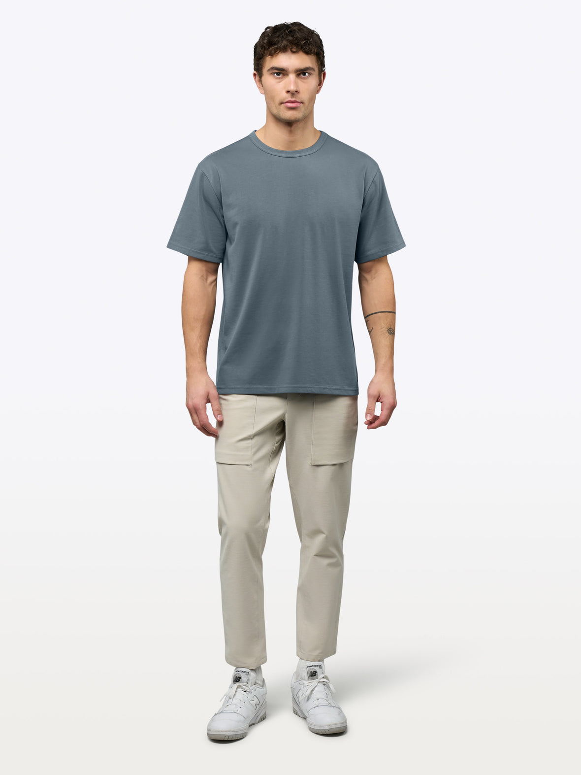 Overtime Oversized Tee | Ocean Storm Relaxed-Fit