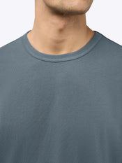 Overtime Oversized Tee | Ocean Storm Relaxed-Fit