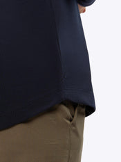 AO Long Sleeve Curve-Hem Tee | Pacific Blue Signature-fit PYCA Pro®