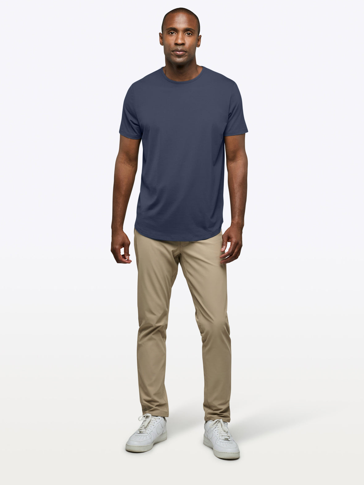 AO Curve-Hem Tee | Pacific Blue Signature-fit PYCA Pro®
