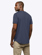 AO Curve-Hem Tee | Pacific Blue Signature-fit PYCA Pro®