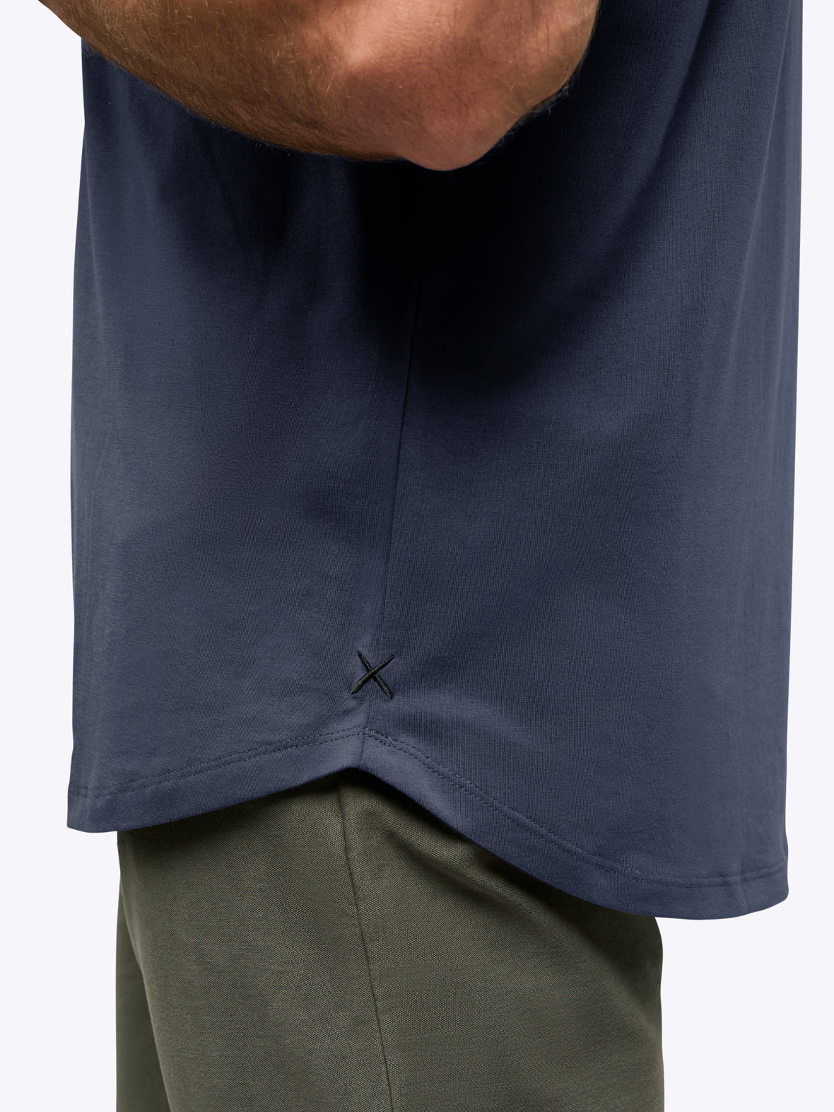 AO Henley Curve-Hem | Pacific Blue Signature-fit PYCA Pro®