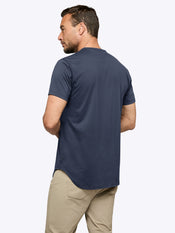 AO Elongated Tee | Pacific Blue Signature-fit PYCA Pro®