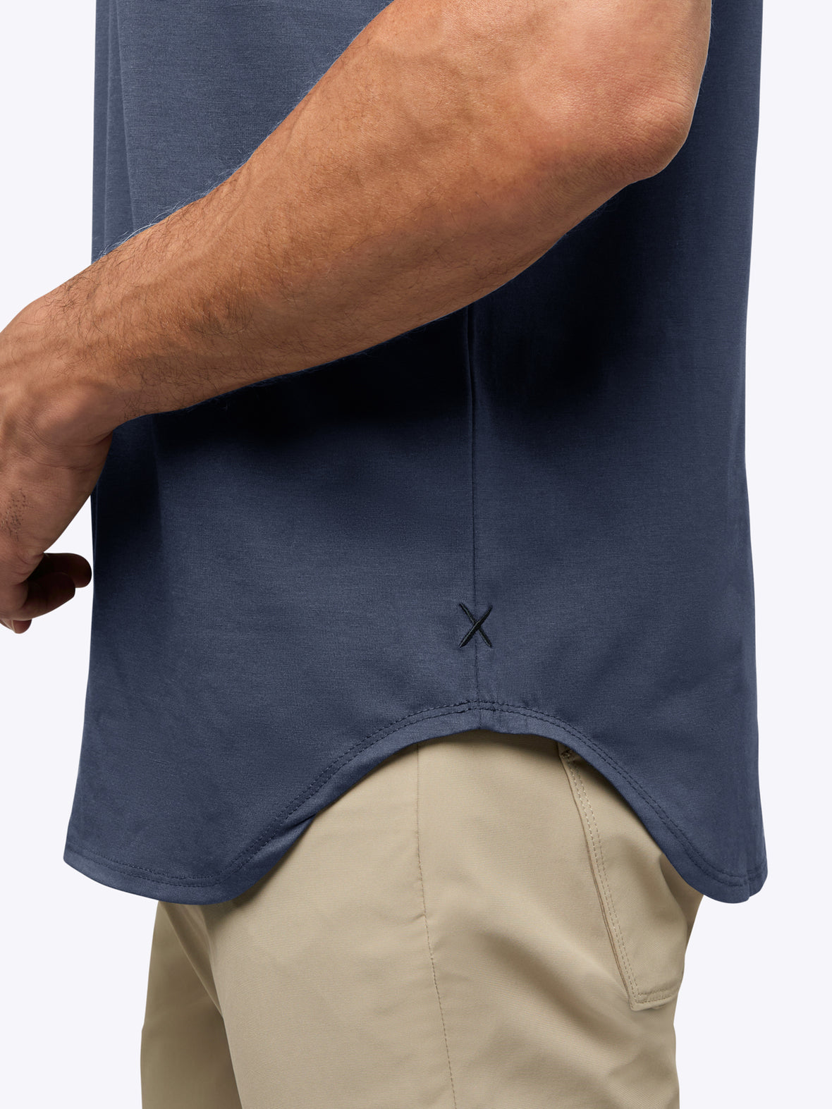 AO Elongated Tee | Pacific Blue Signature-fit PYCA Pro®