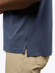 AO Split-Hem Tee | Pacific Blue Signature-fit PYCA Pro®