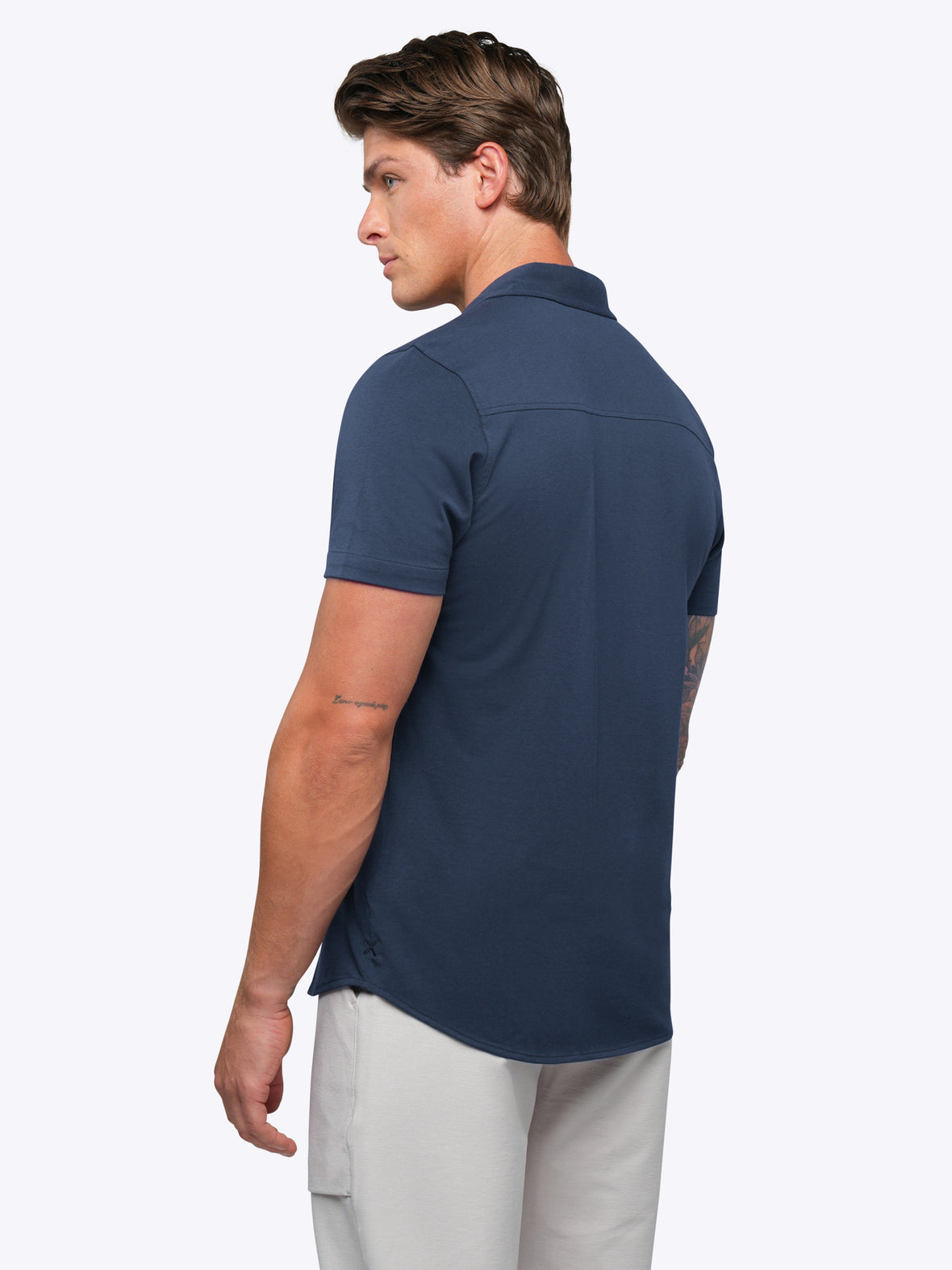 AO Button Up | Pacific Blue Signature-Fit PYCA Pro®
