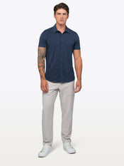 AO Button Up | Pacific Blue Signature-Fit PYCA Pro®