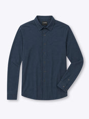 AO Long Sleeve Button Up | Pacific Blue Signature-Fit PYCA Pro®