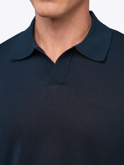 Riviera Knit Polo | Pacific Blue Signature-Fit