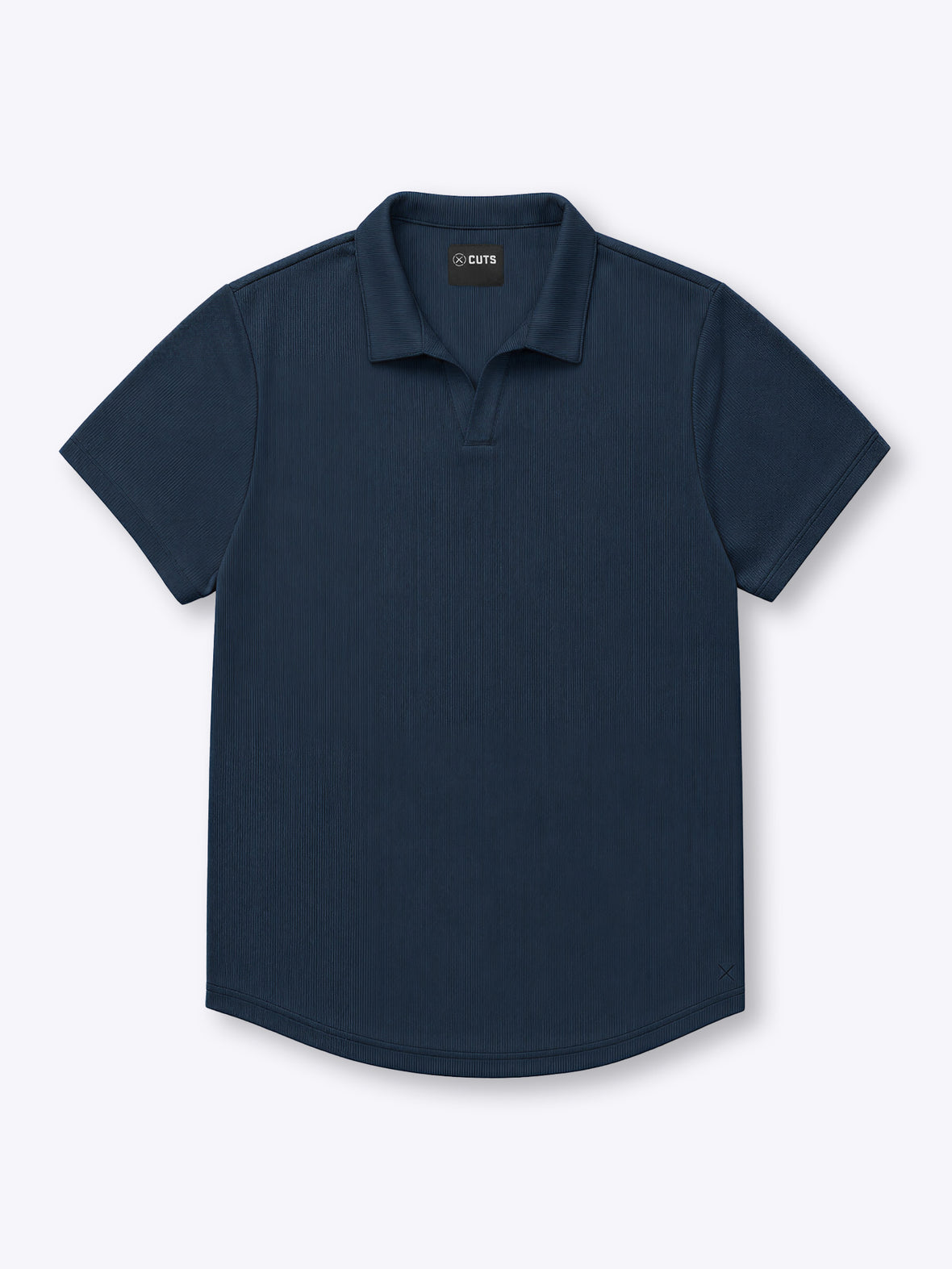 SoHo Ribbed Polo | Pacific Blue Signature-Fit