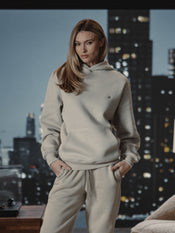 Divine Fleece Oversized Hoodie | Parchment