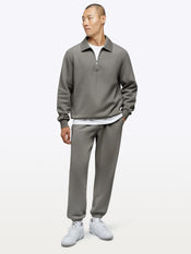 Divine Fleece Q-Zip | Charcoal Classic-fit