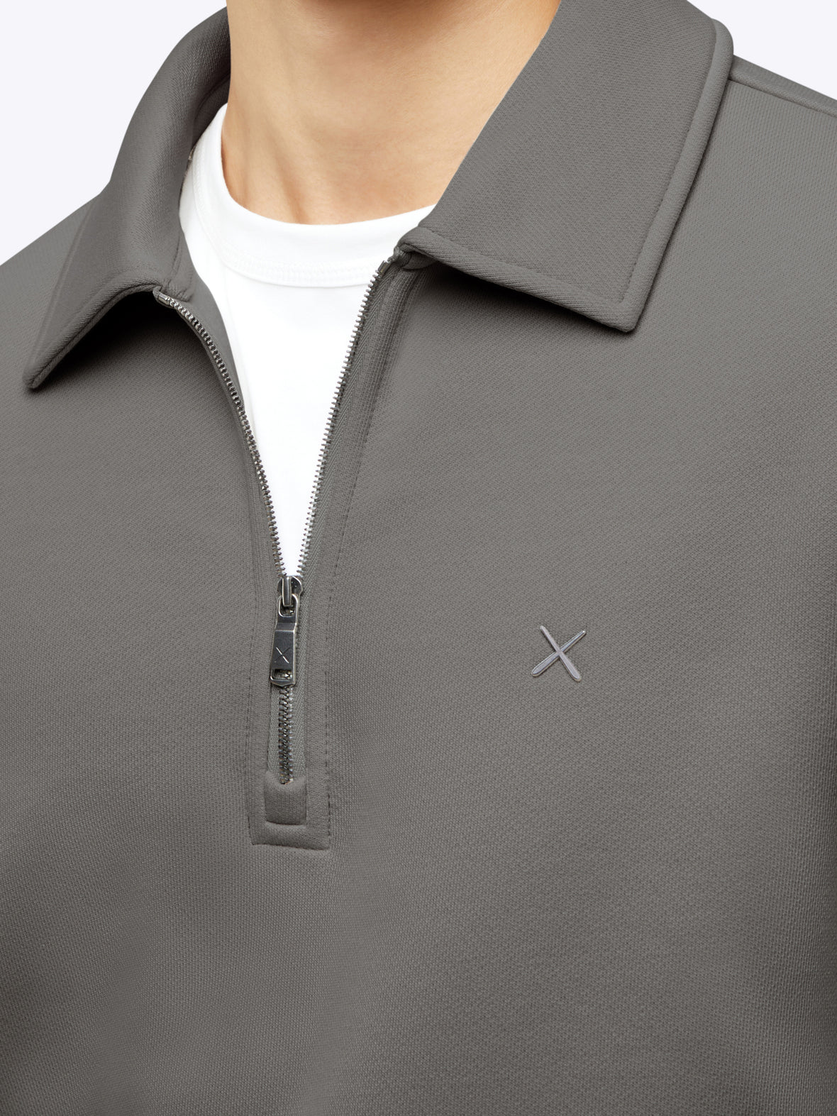Divine Fleece Q-Zip | Charcoal Classic-fit