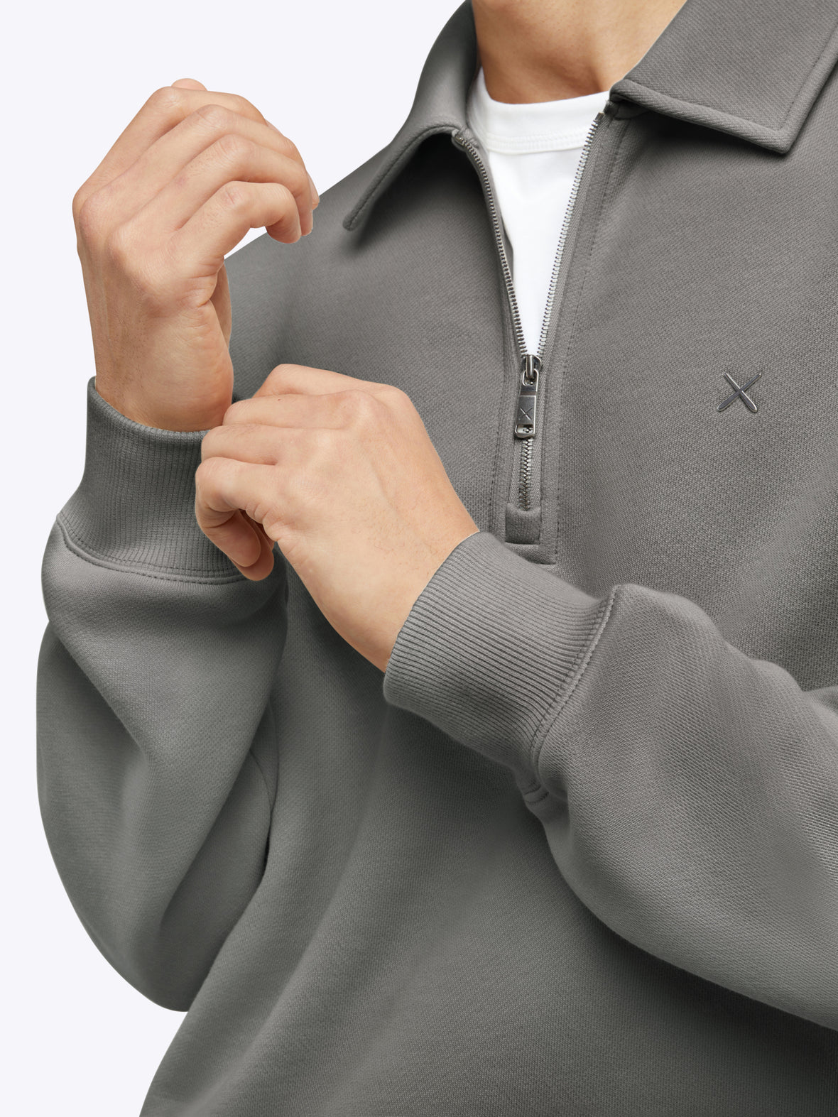 Divine Fleece Q-Zip | Charcoal Classic-fit