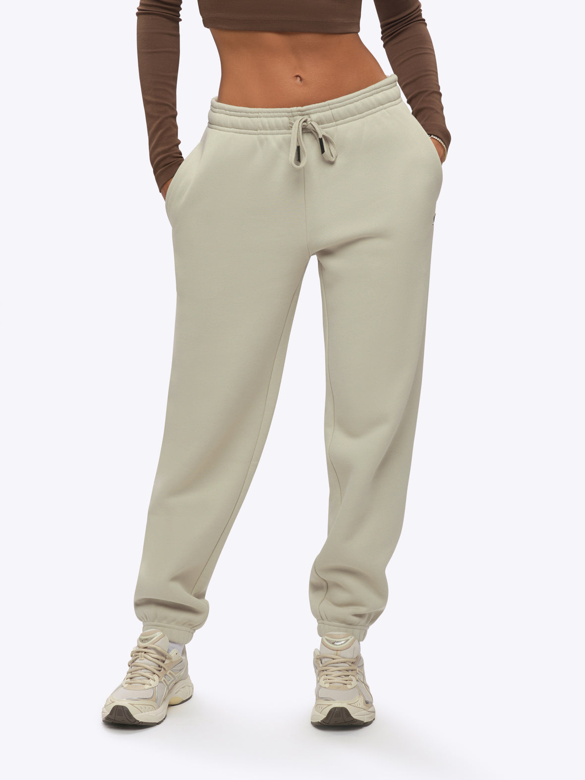 Divine Fleece Oversized Sweatpant | Parchment