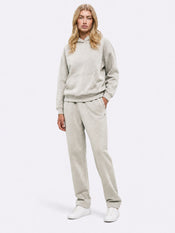 Divine Fleece Oversized Straight-Leg Sweatpant | Parchment